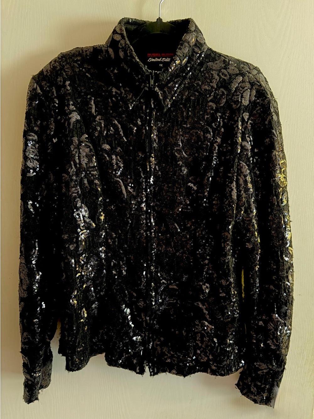 Hobby Horse Limited Edition Hadley Black Sequin Zip Show Jacket
